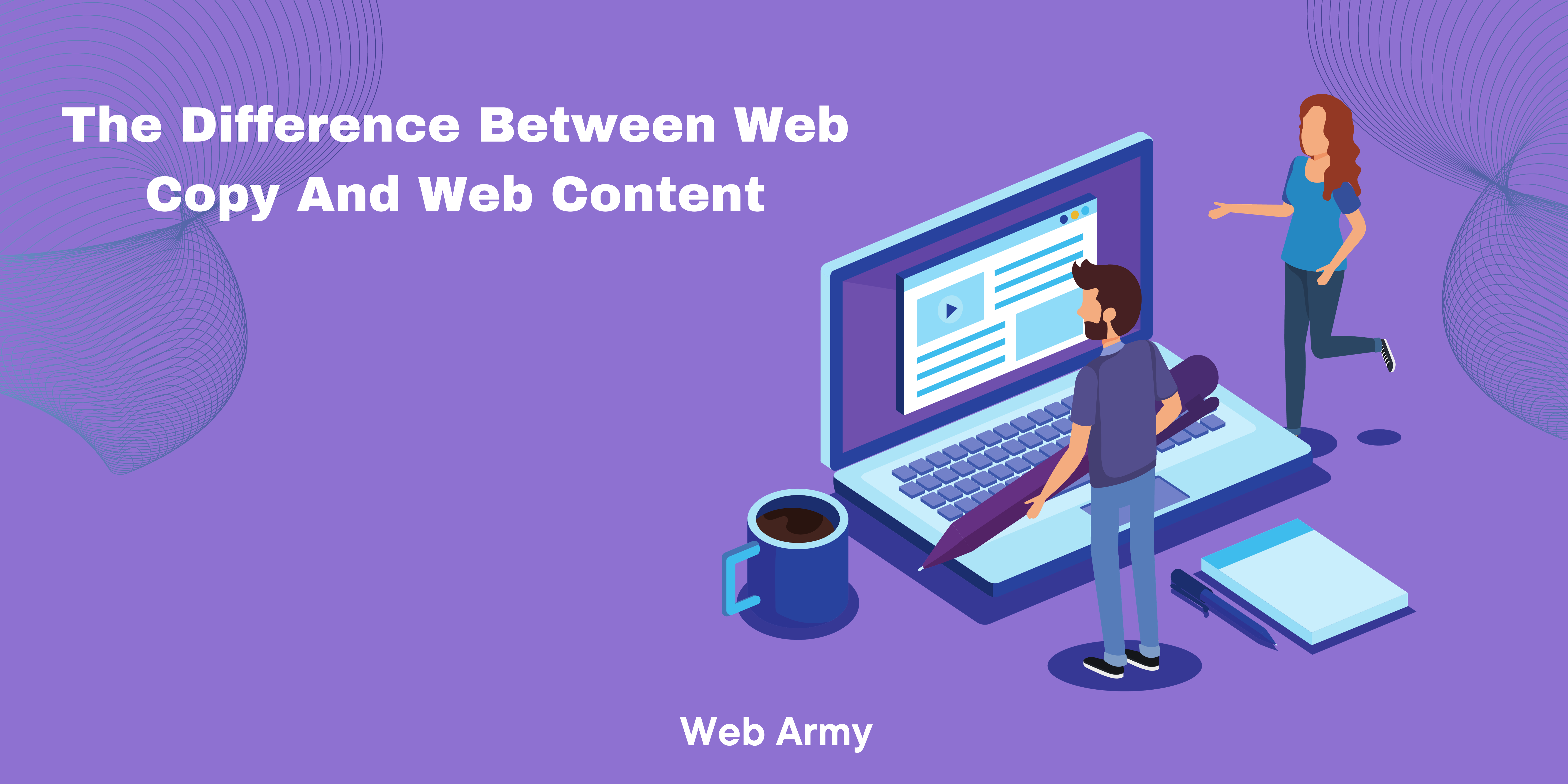 web copy, web content